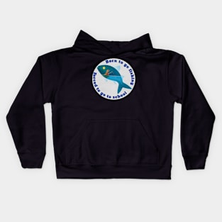 Born to go fishing forced to go to school Kids Hoodie